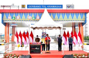 Resmikan Ruas Tol di Sumsel, Presiden : Bakauheni ke Palembang Kini Hanya 3,5 Jam Perjalanan