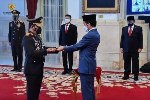Secara Virtual Kapolda Sumsel Ikuti Pelantikan Kapolri Di Istana Negara