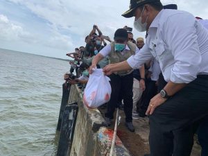 Ground Breaking Pelabuhan Tanjung Carat, Pemkab Banyuasin potong seekor sapi