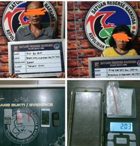 Diduga Simpan Sabu, RK dan RY Diamankan Satres Narkoba Muara Enim