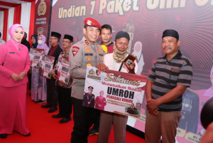 Meriah! Peringatan Hari Jadi Reserse Polri di Sumsel dengan Hadiah Umrah untuk Penggali Kubur