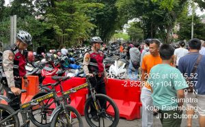 Aksi Simpatik Polda Sumsel : Turjawali Bersepeda untuk Warga Palembang