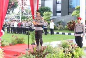 Kapolda Sumsel Pimpin Apel Pagi: “Dukung Asta Cita Presiden dan Jaga Soliditas TNI-Polri!”