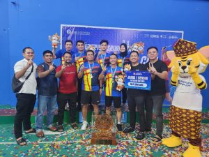 Prestasi Gemilang! Tim Badminton Polda Sumsel Raih Juara 1 di Ajang QRIS Sriwijaya Cup
