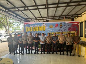 Meriah! Turnamen Domino Ramaikan Hari Bhayangkara ke-79 di Polda Gorontalo