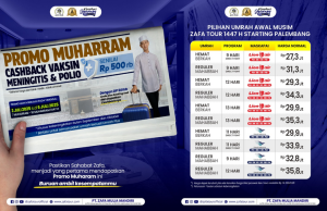 Rayakan Muharram 1447 H, Zafa Tour Hadirkan Promo Umroh Terbatas Mulai 3 Juli!