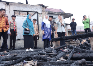 Musibah Kebakaran Palembang, Bantuan Kwarcab & TP PKK Jadi Penopang Harapan