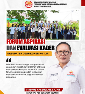 PGK Sumsel Puji Semangat Kader OKI : Dedek Chaniago Tegaskan Komitmen Penguatan Organisasi