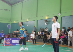 Seru! Ketua Umum Korpri Nasional Adu Smash Lawan Wali Kota Palembang di FORNAS KORPRI XVII