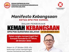 Sumpah Pemuda Menggema di Palembang! Ribuan Pemuda PGK Sumsel Kobarkan Semangat Persatuan