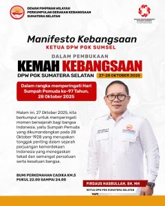 Sumpah Pemuda Menggema di Palembang! Ribuan Pemuda PGK Sumsel Kobarkan Semangat Persatuan
