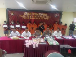 Ungkap 390 Kasus! Operasi Sikat II Musi 2025 Pecahkan Rekor Pengungkapan Kejahatan di Sumsel