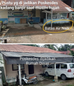 Diduga Disalahgunakan : Poskesdes di Ogan Ilir Beralih Fungsi Jadi Rumah Dinas!