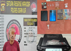 Pengedar Sabu di Indralaya Utara Tertangkap! Tiga Paket Sabu Disita Polisi