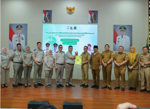 Pemkot Palembang Terima 30 Sertifikat Elektronik Aset Daerah, Ratu Dewa : Ini Target Utama Kami