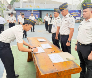Perangi Narkoba dan Pungli, Rutan Kelas I Palembang Teken Fakta Integritas