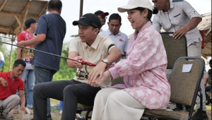 Bupati Panca Resmikan Pemancingan Telaga ERB, Sebut Mancing Simbol Kesabaran!