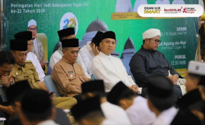 Hari Jadi Ogan Ilir ke-22, Bupati Panca dan Wabup Ardani Hadiri Doa Bersama di Masjid Agung An-Nur