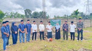 PT CNG Hilir Raya Bangun Gapura Ponpes MINA Talang Jambe, Gerbangnya 5 Meter!
