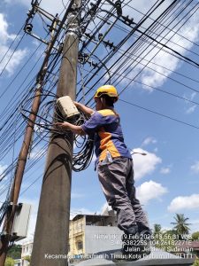 Ultimatum 7 Hari Pemkot Prabumulih Berhasil! Kabel Semrawut Mulai Dirapikan