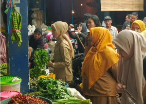 Sidak Pasar Jelang Idul Fitri, Wabup Widia Ningsih Pastikan Harga Sembako Stabil