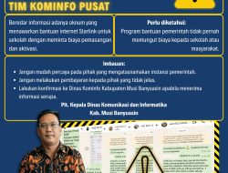Kominfo Muba Peringatkan Sekolah, Waspada Penipuan Bantuan Internet Starlink