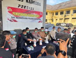 Polres Muratara Musnahkan 1 Kg Sabu, Bukti Keseriusan Polda Sumsel Perangi Narkotika