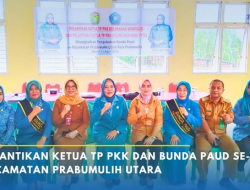 Resmi Dilantik! Ketua TP-PKK dan Bunda PAUD Prabumulih Utara Siap Jalankan Amanah
