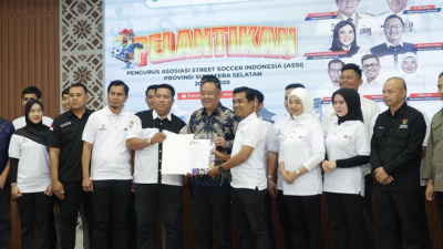 Street Soccer Sumsel Resmi Bangkit! Cik Ujang Tantang Cetak Atlet Kelas Dunia