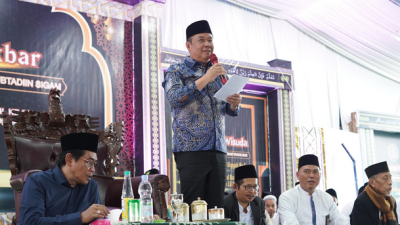 Hadiri Pengajian Akbar di Muara Enim, Cik Ujang Soroti Peran Pesantren Bentengi Moral Generasi Muda