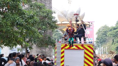 CFD Palembang Makin Ramai! Flying Fox Gratis Jadi Rebutan Anak-anak