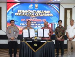 Jaga Ketahanan Energi Nasional, Pertamina HRZ 4 Jalin Kerjasama Dengan Polda Sumsel