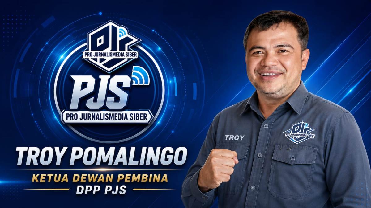 Ketua Dewan Pembina Pro Jurnalis Media Siber (PJS), Troy Evelon Pomalingo