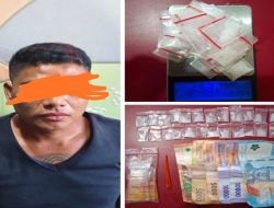 Satresnarkoba Polres Prabumulih Gerebek Rumah Kosong, Amankan Pengedar dan Puluhan Paket Sabu