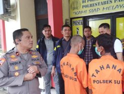 Polsek SU II Palembang Tangkap Dua Pelaku Curat Pemakaman Tanpa Perlawanan