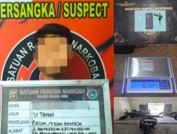 Polres Muara Enim Tangkap Pria 31 Tahun Terkait Sabu 0,32 Gram di Kelurahan Muara Enim