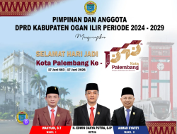 Hari Jadi Palembang ke-1343, DPRD Ogan Ilir Sampaikan Harapan Kota Pempek Makin Mendunia