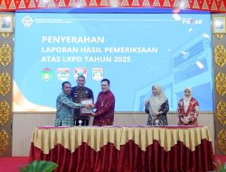 Ketua DPRD Kota Prabumulih Hadiri Penyerahan LHP BPK, Prabumulih Raih WTP