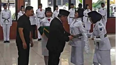Bursah Zarnubi Kukuhkan Paskibraka Kabupaten Lahat 2026, Pesan Tegas Disampaikan