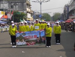 Pawai Kemerdekaan RI ke-81 di Kabupaten Lahat Meriah, Ratusan Kendaraan Hias dan Peserta Baris-Berbaris Turut Ambil Bagian
