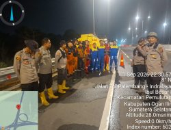 Operasi Aman Nusa II, Tim Gabungan Padamkan Karhutla di Tol Palindra Ogan Ilir