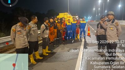 Operasi Aman Nusa II, Tim Gabungan Padamkan Karhutla di Tol Palindra Ogan Ilir