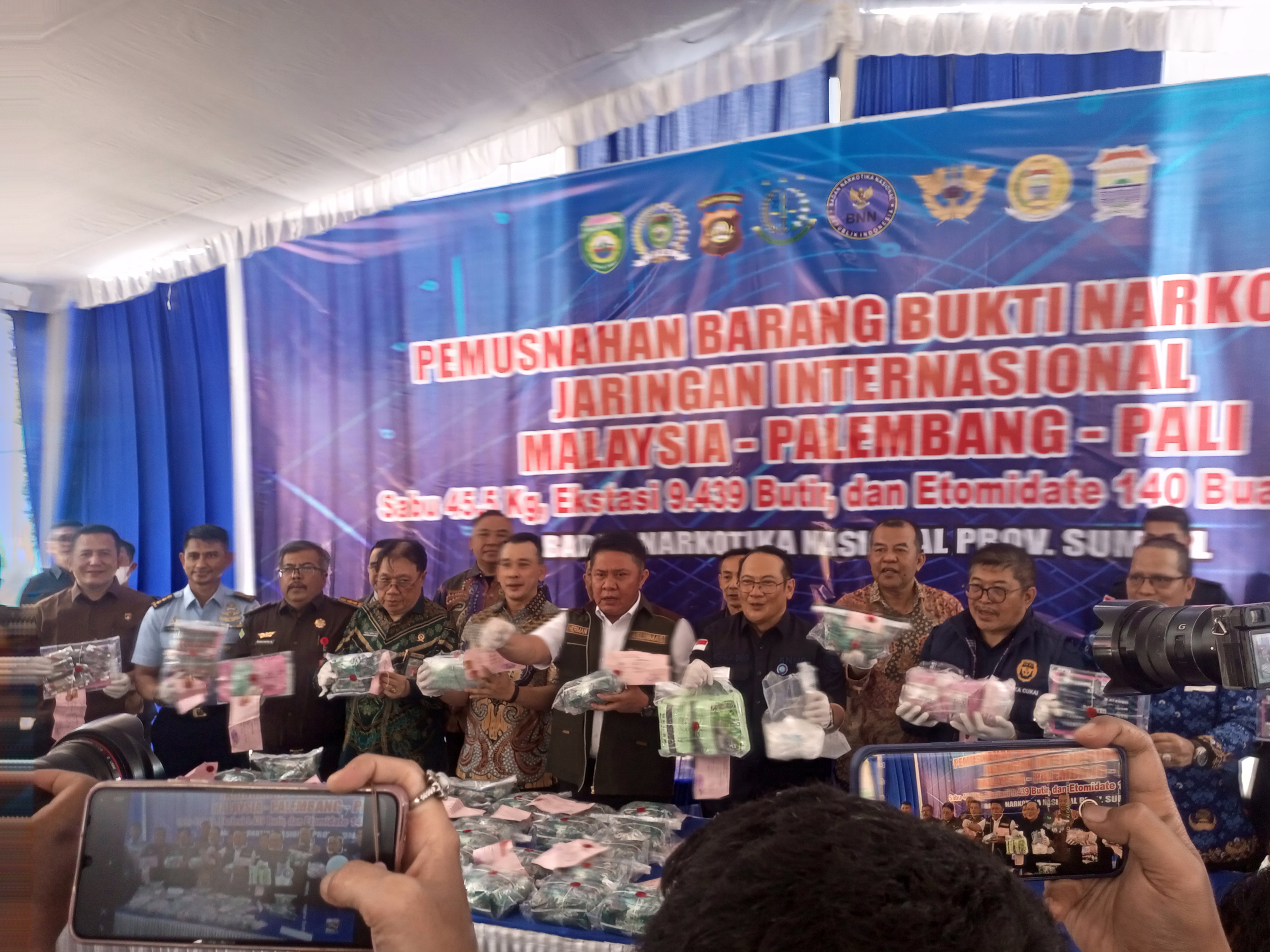 BNNP Sumsel Ungkap 65 Kg Sabu Sepanjang 2026, Herman Deru Dorong Peran Keluarga