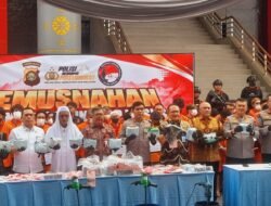 Tak Beri Ruang Bandar Narkoba! Polda Sumsel Gerebek Puluhan Lokasi dan Musnahkan 36,4 Kg Sabu