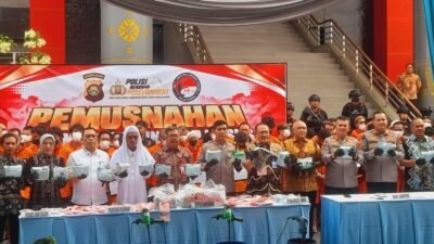Tak Beri Ruang Bandar Narkoba! Polda Sumsel Gerebek Puluhan Lokasi dan Musnahkan 36,4 Kg Sabu